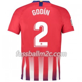 Fußballtrikots Atlético Madrid Godin 2 Heim Trikotsatz 2018-2019